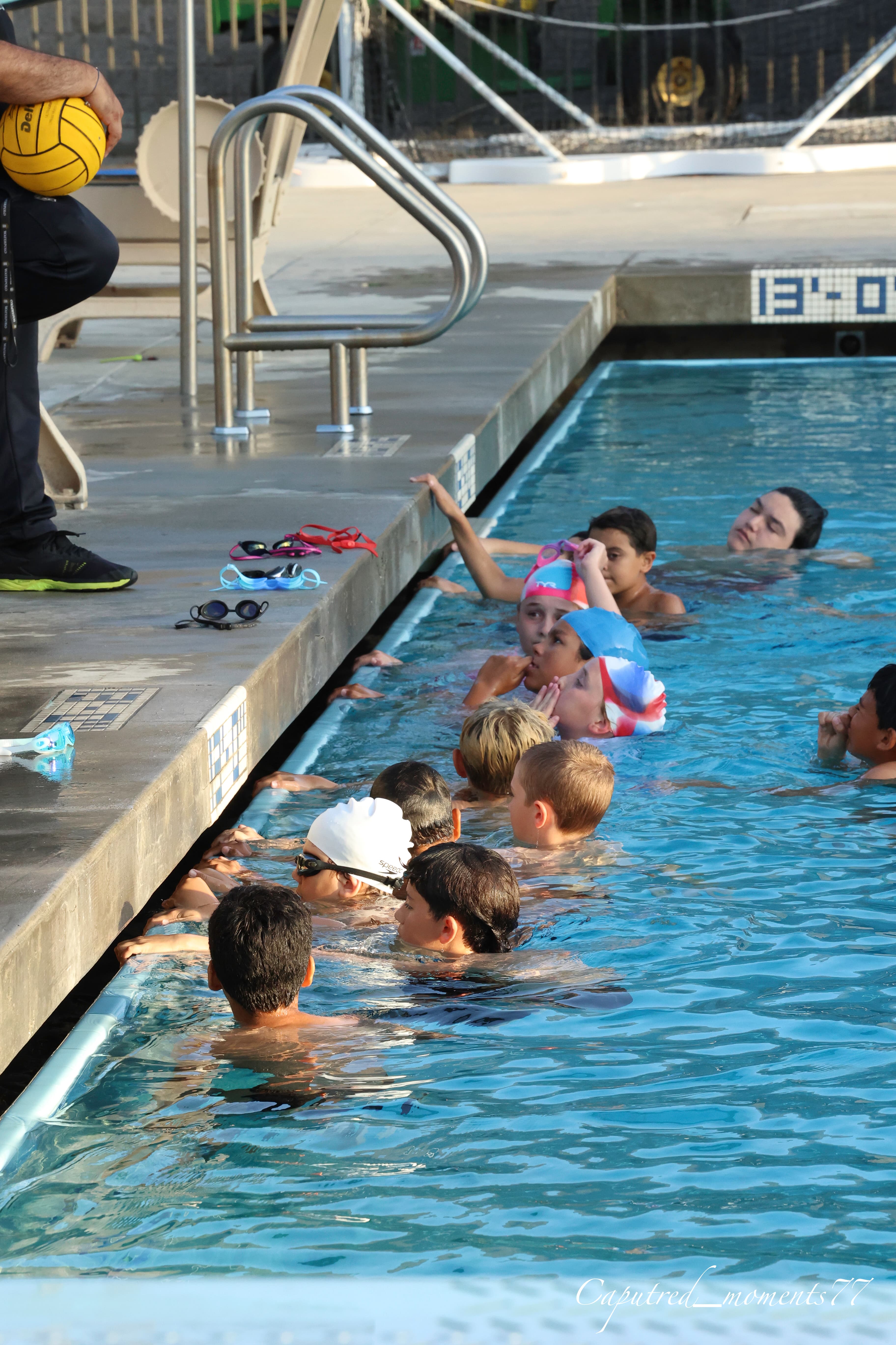 Water polo action shot